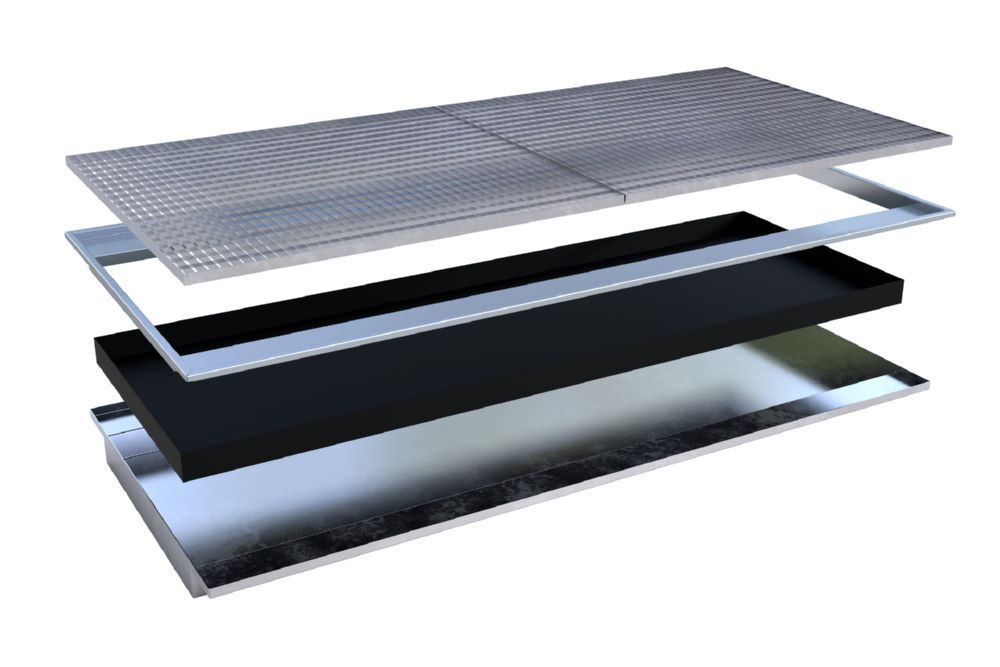 Bauer Südlohn Einhängewanne PE-Einsatz EHW 2700 PE feuerverzinkt Breite 2665 mm Produktbild Bauer Südlohn Einhängewanne PE-Einsatz EHW 2700 PE feuerverzinkt Breite 2665 mm