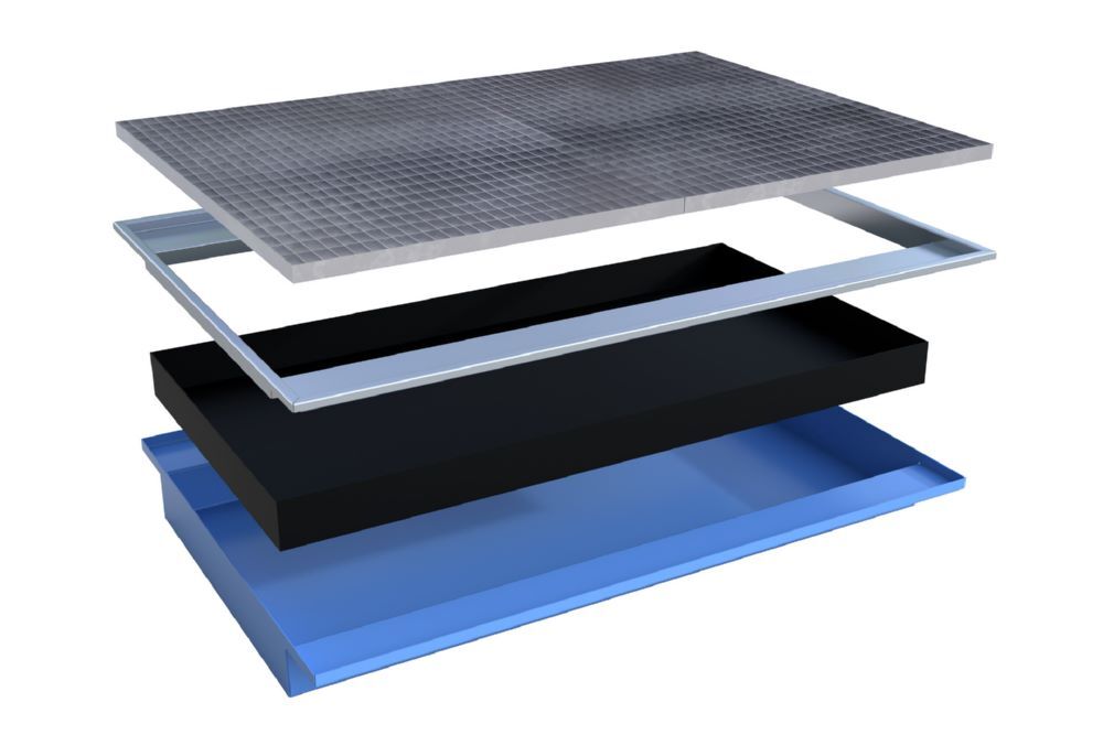 Bauer Südlohn Einhängewanne PE-Einsatz EHW 1800 PE lackiert Lichtblau Breite 1765 mm Produktbild Bauer Südlohn Einhängewanne PE-Einsatz EHW 1800 PE lackiert Lichtblau Breite 1765 mm bild 2