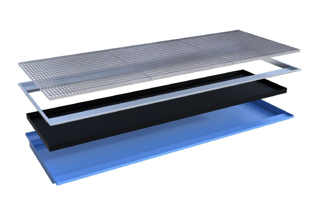 Bauer Südlohn Einhängewanne PE-Einsatz Breite 3265 mm EHW 3300 PE lackiert Lichtblau Produktbild Bauer Südlohn Einhängewanne PE-Einsatz Breite 3265 mm EHW 3300 PE lackiert Lichtblau