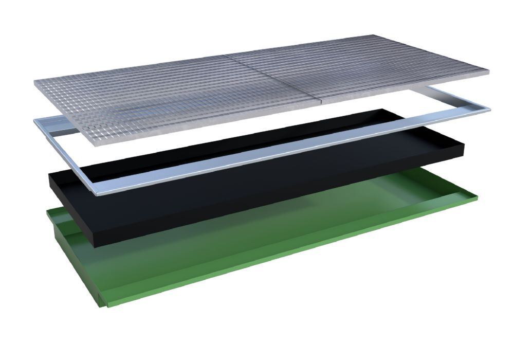 Bauer Südlohn Einhängewanne PE-Einsatz EHW 2700 PE lackiert Resedagrün Produktbild Bauer Südlohn Einhängewanne PE-Einsatz EHW 2700 PE lackiert Resedagrün