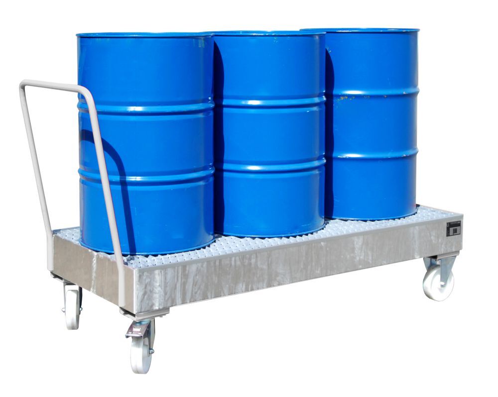 Bauer Fahrbare Auffangwanne 2051 SR feuerverzinkt Produktbild Bauer Fahrbare Auffangwanne 2051 SR feuerverzinkt