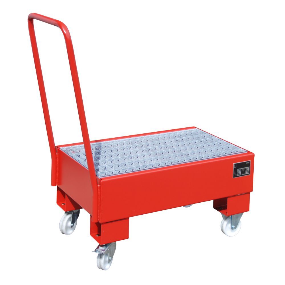 Bauer Fahrbare Auffangwanne AW 60 1 SR lackiert Feuerrot Produktbild Bauer Fahrbare Auffangwanne AW 60 1 SR lackiert Feuerrot