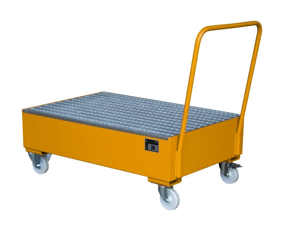 Bauer Fahrbare Auffangwanne 2020 lackiert Gelborange Produktbild Bauer Fahrbare Auffangwanne 2020 lackiert Gelborange