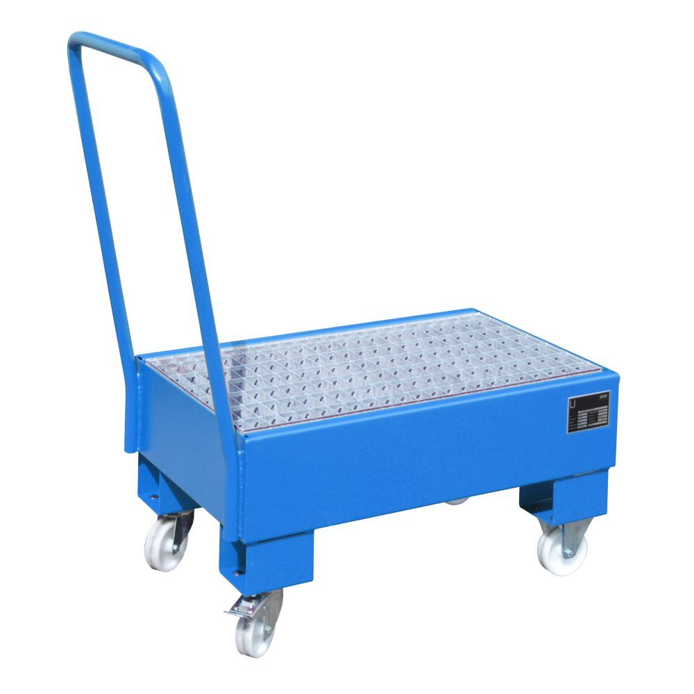 Bauer Fahrbare Auffangwanne AW 60 1 SR lackiert Lichtblau Produktbild Bauer Fahrbare Auffangwanne AW 60 1 SR lackiert Lichtblau