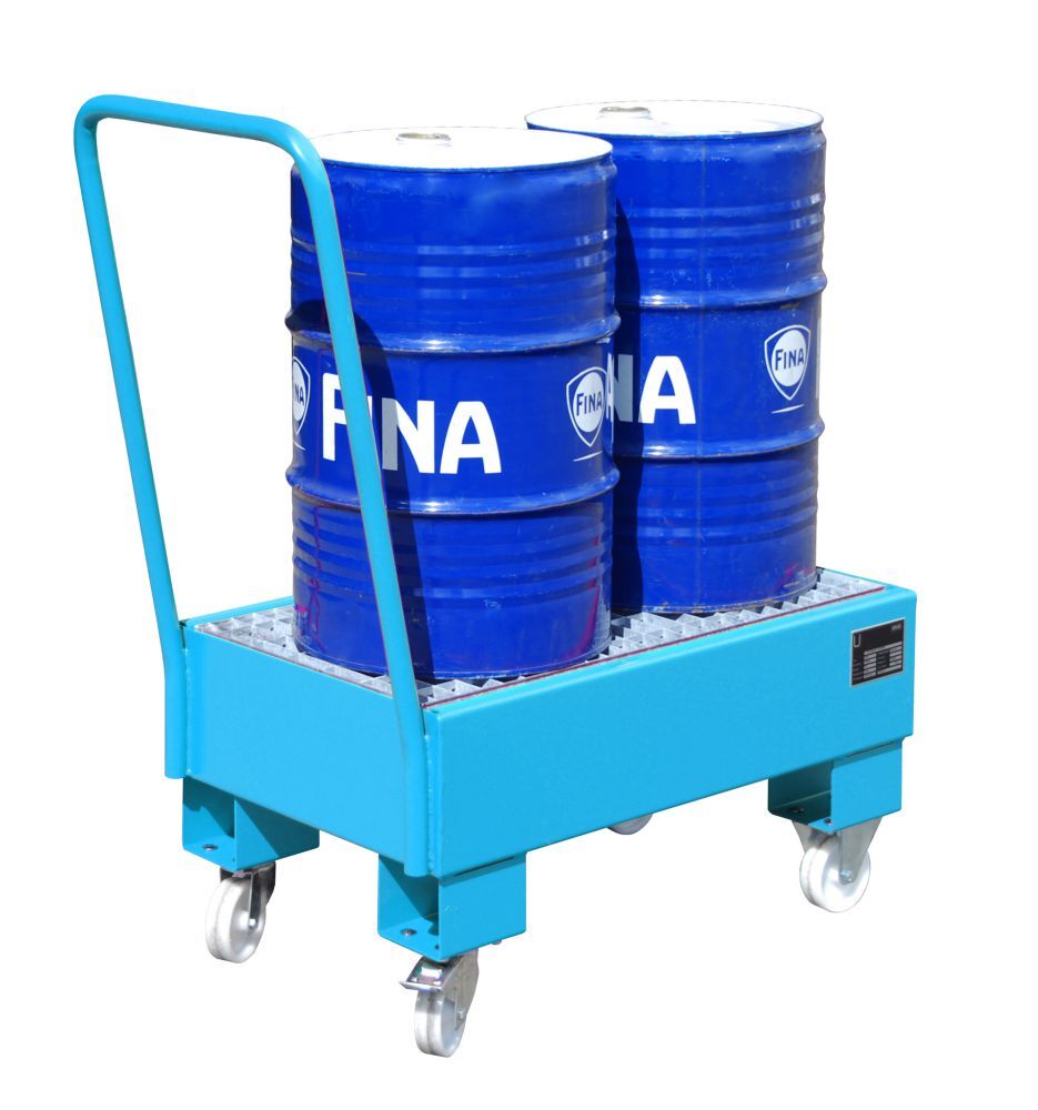 Bauer Fahrbare Auffangwanne AW 60 1 SR lackiert Lichtblau Produktbild Bauer Fahrbare Auffangwanne AW 60 1 SR lackiert Lichtblau bild 2