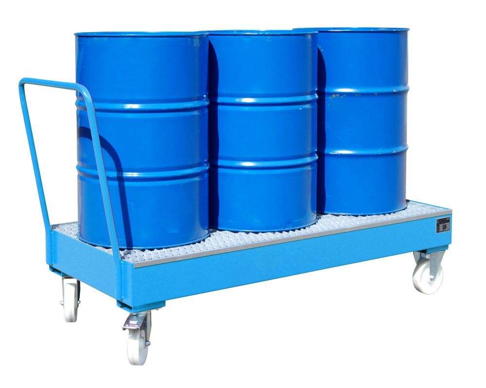 Bauer Fahrbare Auffangwanne 2050 SR lackiert Lichtblau Produktbild Bauer Fahrbare Auffangwanne 2050 SR lackiert Lichtblau