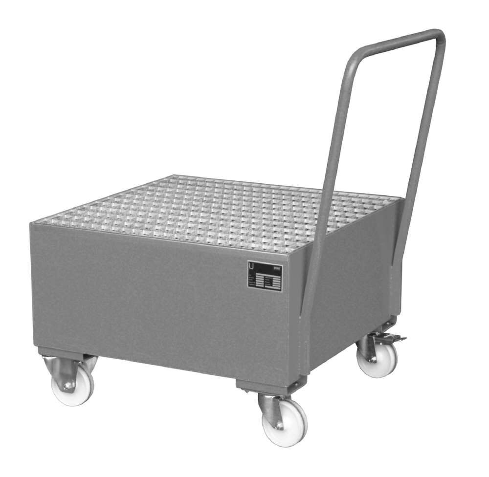 Bauer Fahrbare Auffangwanne 2004 800 x 615 x 800 mm mausgrau Produktbild Bauer Fahrbare Auffangwanne 2004 800 x 615 x 800 mm mausgrau