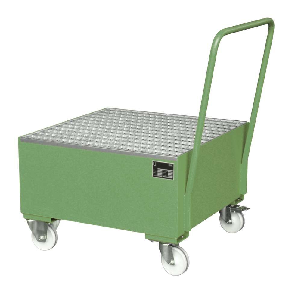 Bauer Fahrbare Auffangwanne 2004 800 x 615 x 800 mm resedagrün Produktbild Bauer Fahrbare Auffangwanne 2004 800 x 615 x 800 mm resedagrün