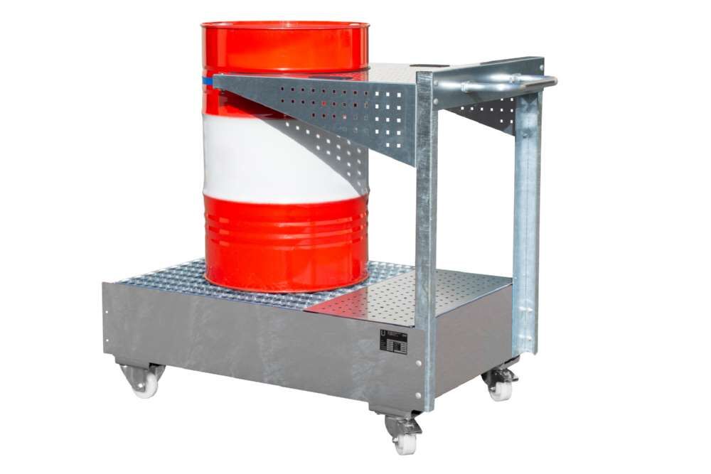 Bauer Fahrbare Auffangwanne Lochplattenwand LPW 200 4 feuerverzinkt Produktbild Bauer Fahrbare Auffangwanne Lochplattenwand LPW 200 4 feuerverzinkt