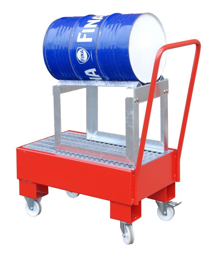 Bauer Fahrbare Auffangwanne AW 60 1 SRF lackiert Feuerrot Produktbild Bauer Fahrbare Auffangwanne AW 60 1 SRF lackiert Feuerrot