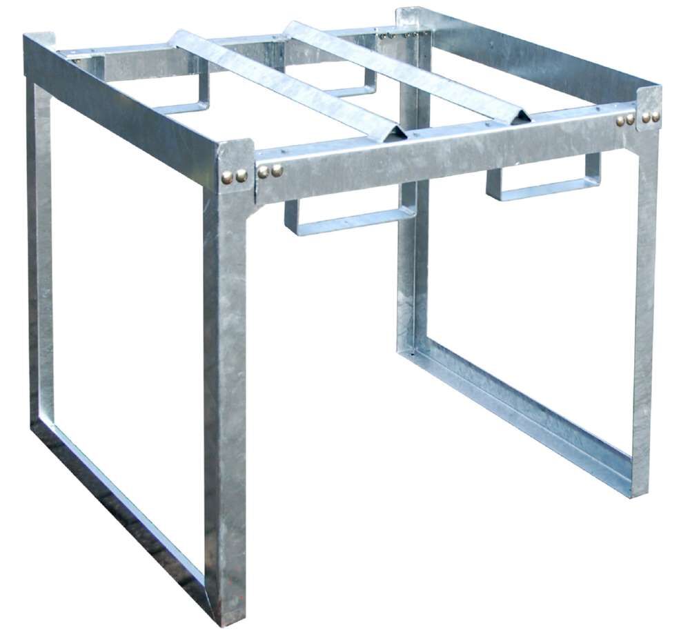 Bauer Fass und Kleingebinderegal FRE 1M 920 x 805 x 785 mm feuerverzinkt Produktbild Bauer Fass und Kleingebinderegal FRE 1M 920 x 805 x 785 mm feuerverzinkt