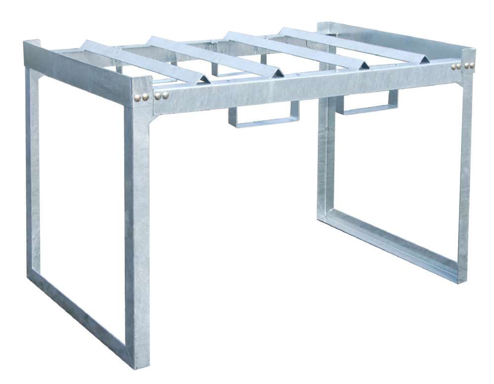 Bauer Fass und Kleingebinderegal FRE 2M 1320 x 805 x 785 mm feuerverzinkt Produktbild Bauer Fass und Kleingebinderegal FRE 2M 1320 x 805 x 785 mm feuerverzinkt