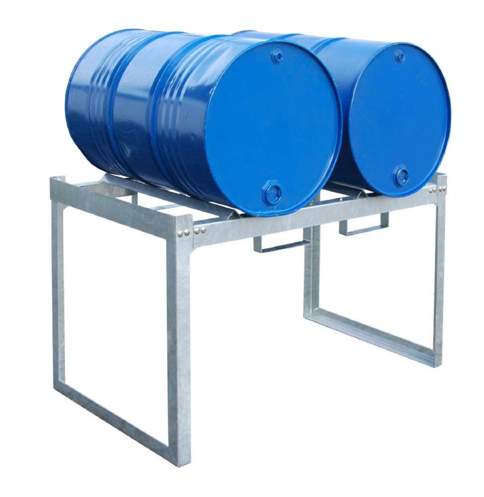 Bauer Fass und Kleingebinderegal FRE 2M 1320 x 805 x 785 mm feuerverzinkt Produktbild Bauer Fass und Kleingebinderegal FRE 2M 1320 x 805 x 785 mm feuerverzinkt bild 2