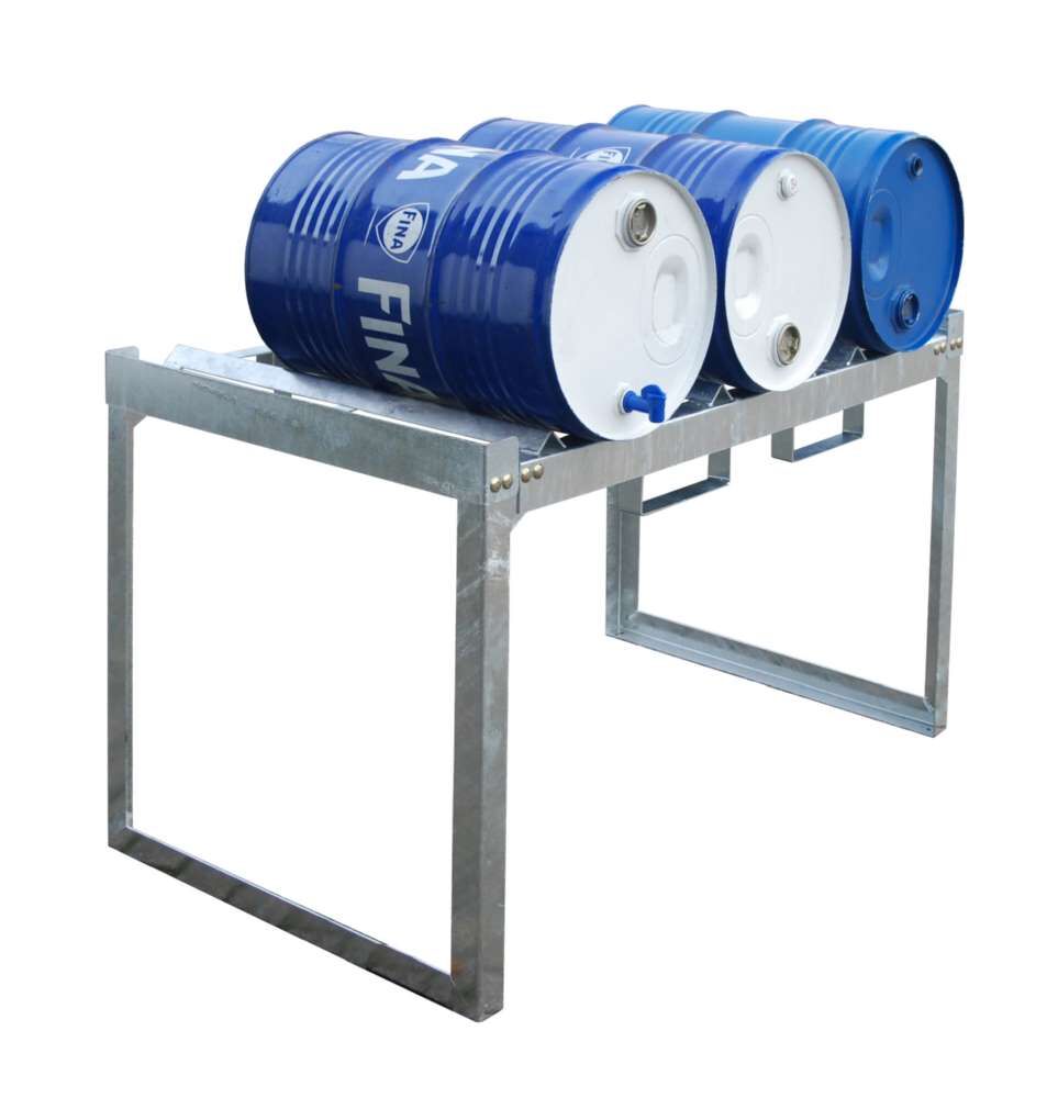 Bauer Fass und Kleingebinderegal FRE 3M 1320 x 805 x 785 mm feuerverzinkt Produktbild Bauer Fass und Kleingebinderegal FRE 3M 1320 x 805 x 785 mm feuerverzinkt bild 2