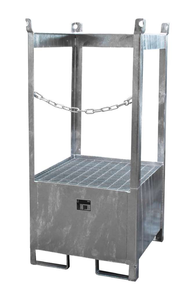 Bauer Fass Stapelpalette FSP 1 feuerverzinkt 755 x 1590 x 755 mm Produktbild Bauer Fass Stapelpalette FSP 1 feuerverzinkt 755 x 1590 x 755 mm