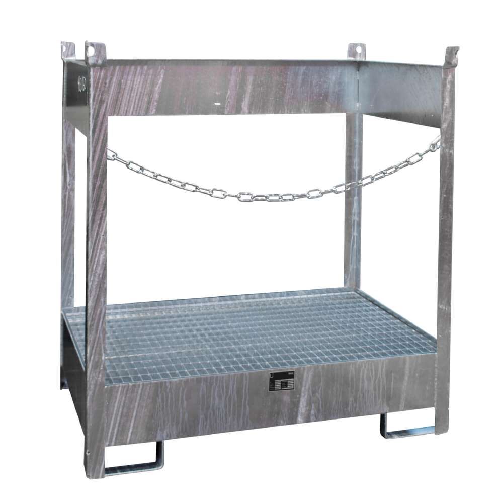 Bauer Fass Stapelpalette FSP 2 feuerverzinkt 1405 x 1490 x 915 mm Produktbild Bauer Fass Stapelpalette FSP 2 feuerverzinkt 1405 x 1490 x 915 mm