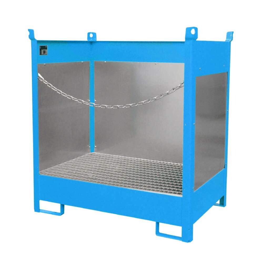 Bauer Fass Stapelpalette FSP 2G 1405 x 1490 x 915 mm lackiert lichtblau Produktbild Bauer Fass Stapelpalette FSP 2G 1405 x 1490 x 915 mm lackiert lichtblau