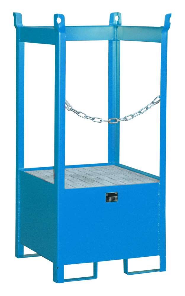 Bauer Fass Stapelpalette FSP 1 lackiert 755 x 1590 x 755 mm lichtblau Produktbild Bauer Fass Stapelpalette FSP 1 lackiert 755 x 1590 x 755 mm lichtblau