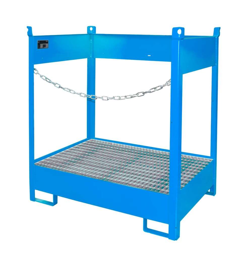 Bauer Fass Stapelpalette FSP 2 lackiert 1405 x 1490 x 915 mm lichtblau Produktbild Bauer Fass Stapelpalette FSP 2 lackiert 1405 x 1490 x 915 mm lichtblau