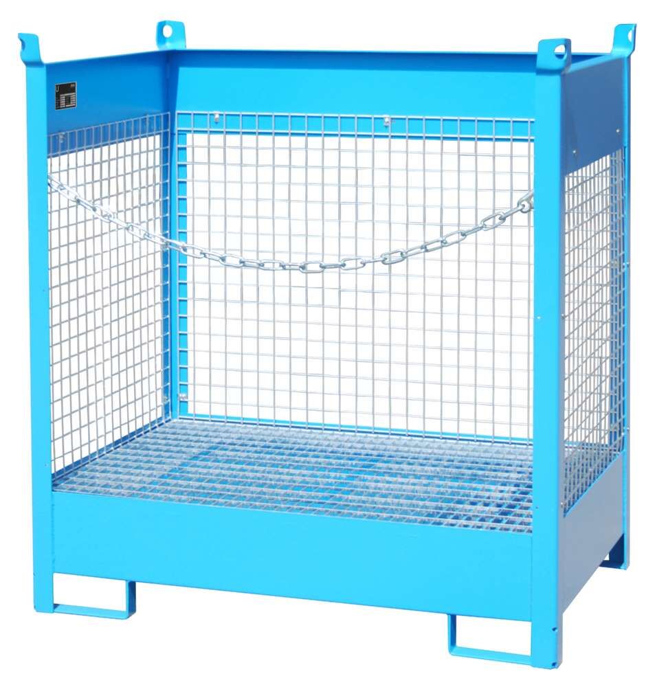 Bauer Fass Stapelpalette FSP 2D 1405 x 1490 x 915 mm lackiert lichtblau Produktbild Bauer Fass Stapelpalette FSP 2D 1405 x 1490 x 915 mm lackiert lichtblau