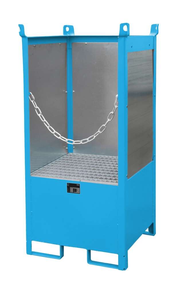 Bauer Fass Stapelpalette FSP 1G 755 x 1590 x 755 mm lackiert lichtblau Produktbild Bauer Fass Stapelpalette FSP 1G 755 x 1590 x 755 mm lackiert lichtblau