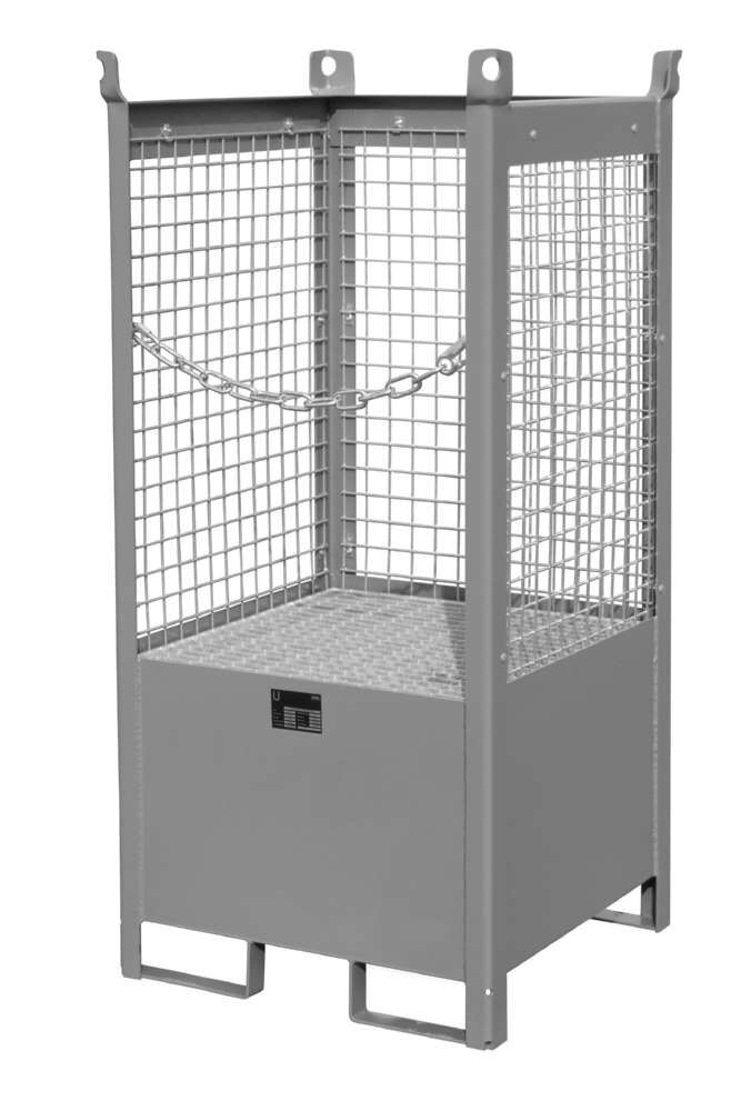 Bauer Fass Stapelpalette FSP 1D 755 x 1590 x 755 mm lackiert mausgrau Produktbild Bauer Fass Stapelpalette FSP 1D 755 x 1590 x 755 mm lackiert mausgrau