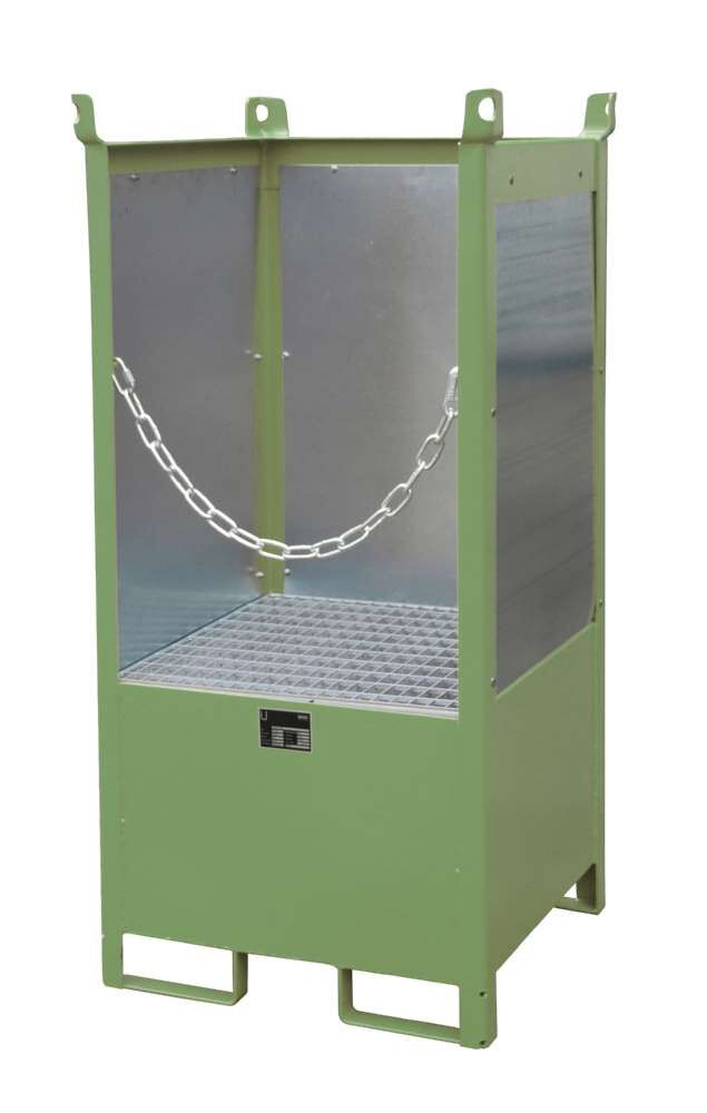 Bauer Fass Stapelpalette FSP 1G 755 x 1590 x 755 mm lackiert resedagrün Produktbild Bauer Fass Stapelpalette FSP 1G 755 x 1590 x 755 mm lackiert resedagrün