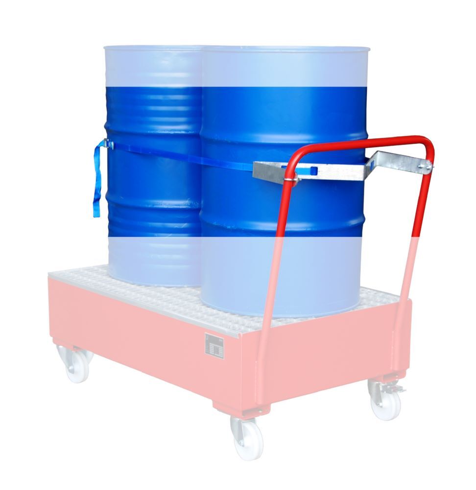Produktbild Bauer Fasshalterung mit Spanngurt für 2 x 200 Liter Fässer