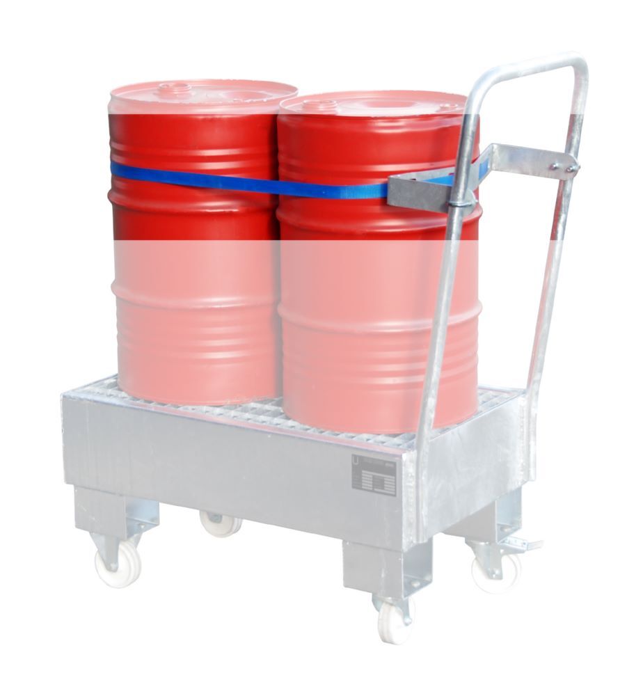 Bauer Fasshalterung mit Spanngurt für 2 x 60 Liter Fässer Produktbild Bauer Fasshalterung mit Spanngurt für 2 x 60 Liter Fässer