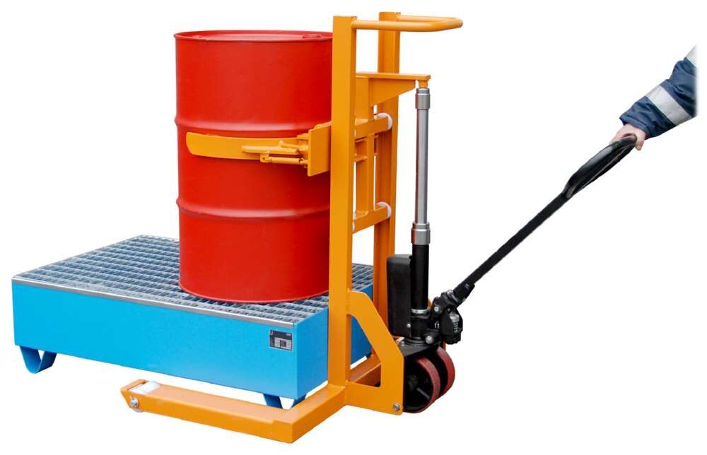 Bauer Fassheberoller FHR 600 K lackiert gelborange Produktbild Bauer Fassheberoller FHR 600 K lackiert gelborange bild 2