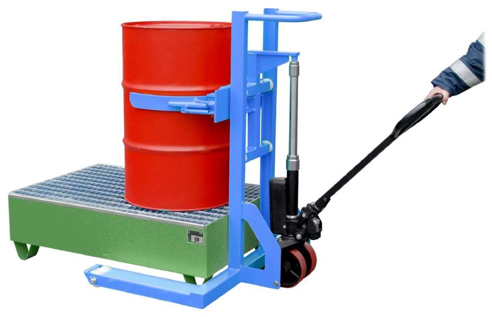 Bauer Fassheberoller FHR 600 K lackiert lichtblau Produktbild Bauer Fassheberoller FHR 600 K lackiert lichtblau