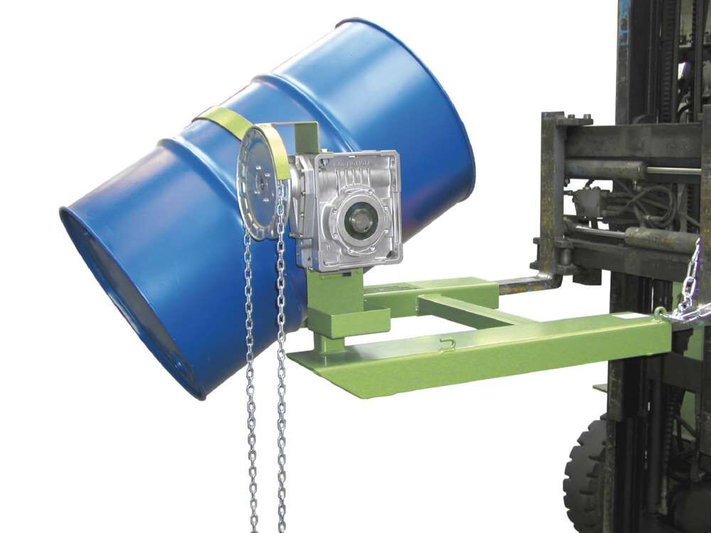 Bauer Fasskipper FD-K für 200 Liter Fässer lackiert resedagrün Produktbild Bauer Fasskipper FD-K für 200 Liter Fässer lackiert resedagrün