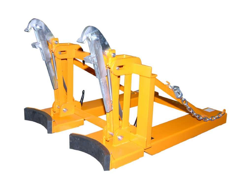 Bauer Fasslifter RS-II/D 91 für 2 Fässer lackiert gelborange Produktbild Bauer Fasslifter RS-II/D 91 für 2 Fässer lackiert gelborange bild 2