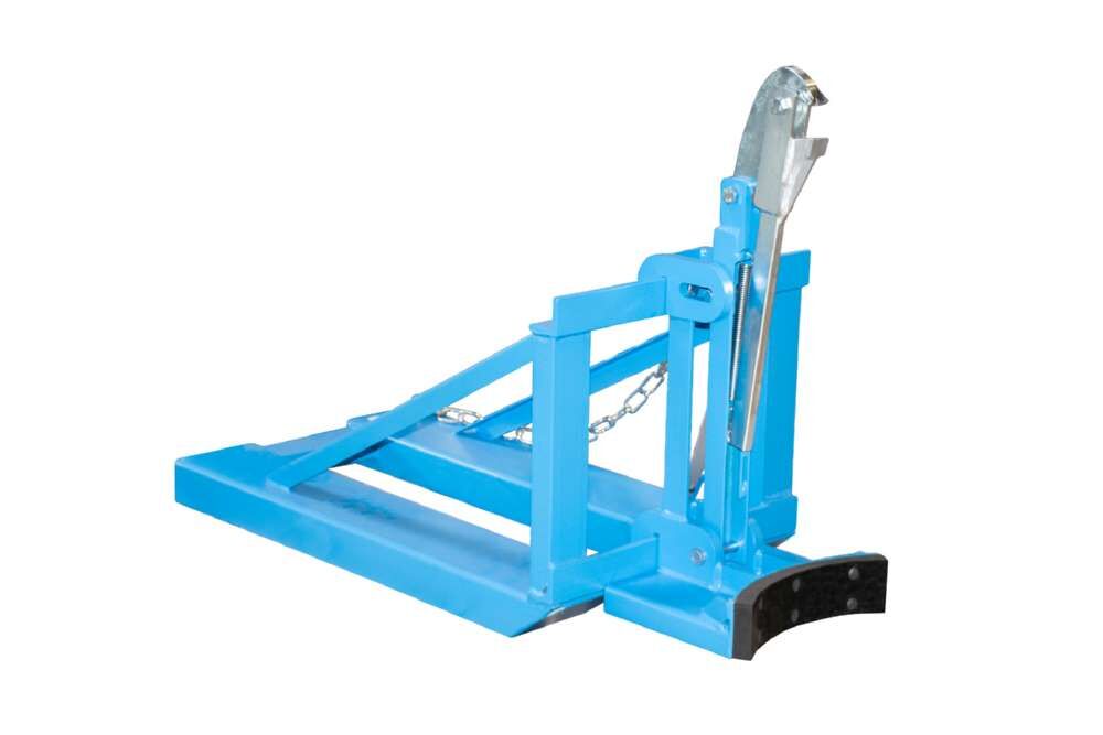 Bauer Fasslifter RS-I/M Rollreifen und 220 Liter Kunststofffässer lackiert lichtblau Produktbild Bauer Fasslifter RS-I/M Rollreifen und 220 Liter Kunststofffässer lackiert lichtblau