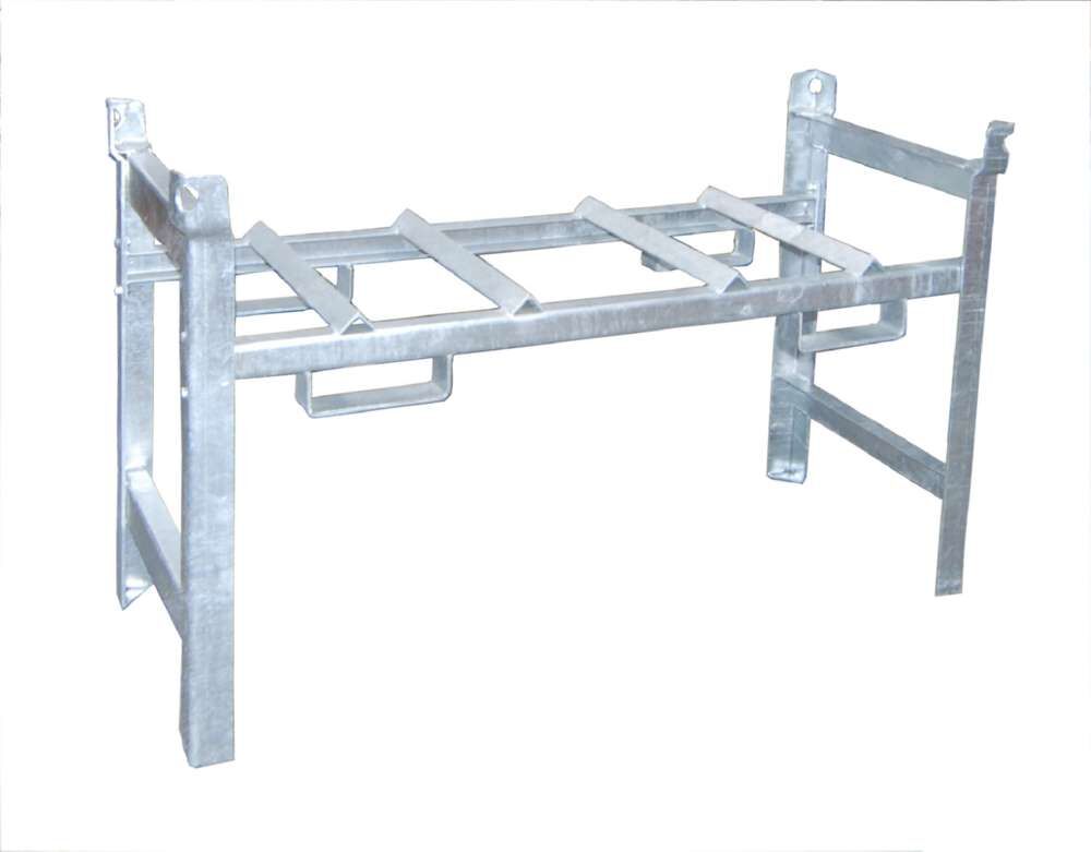 Bauer Fassregal FR2 1380 x 850 x 580 mm feuerverzinkt Produktbild Bauer Fassregal FR2 1380 x 850 x 580 mm feuerverzinkt