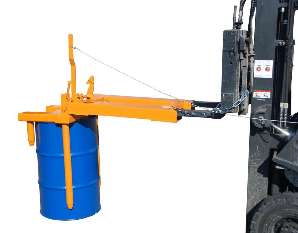 Bauer Fasswender FW-I für 200 Liter Stahl und Rollreifenfässer lackiert gelborange Produktbild Bauer Fasswender FW-I für 200 Liter Stahl und Rollreifenfässer lackiert gelborange