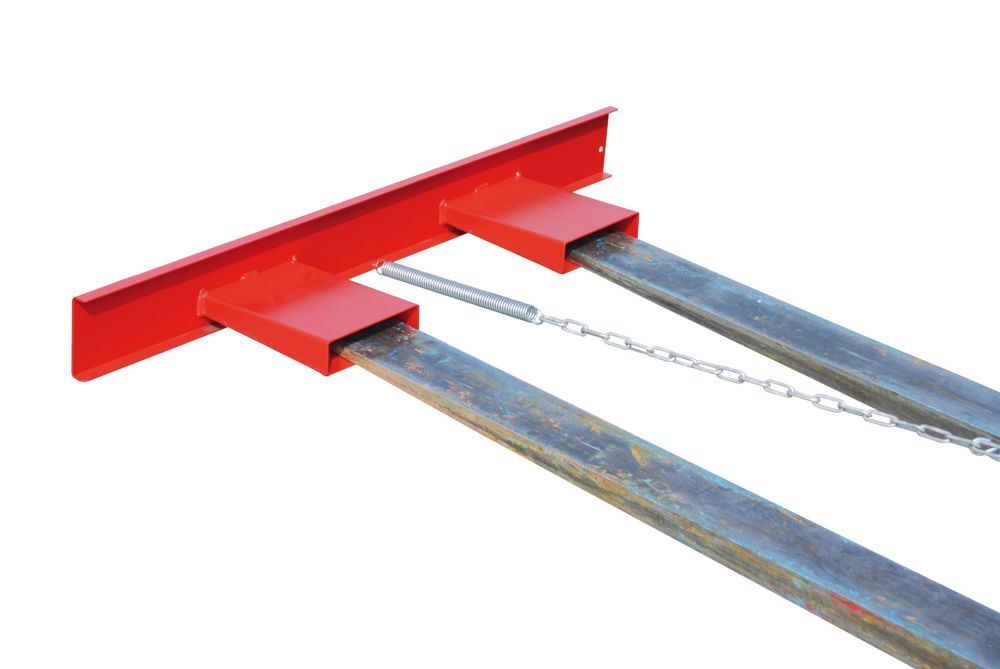 Bauer Gabelzinkenschild GZS lackiert in der Farbe Feuerrot Produktbild Bauer Gabelzinkenschild GZS lackiert in der Farbe Feuerrot