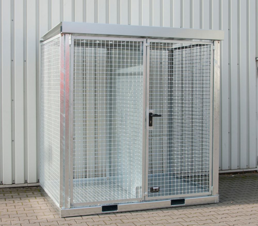 Bauer Gasflaschen Container GFC E T M2 feuerverzinkt Produktbild Bauer Gasflaschen Container GFC E T M2 feuerverzinkt bild 2