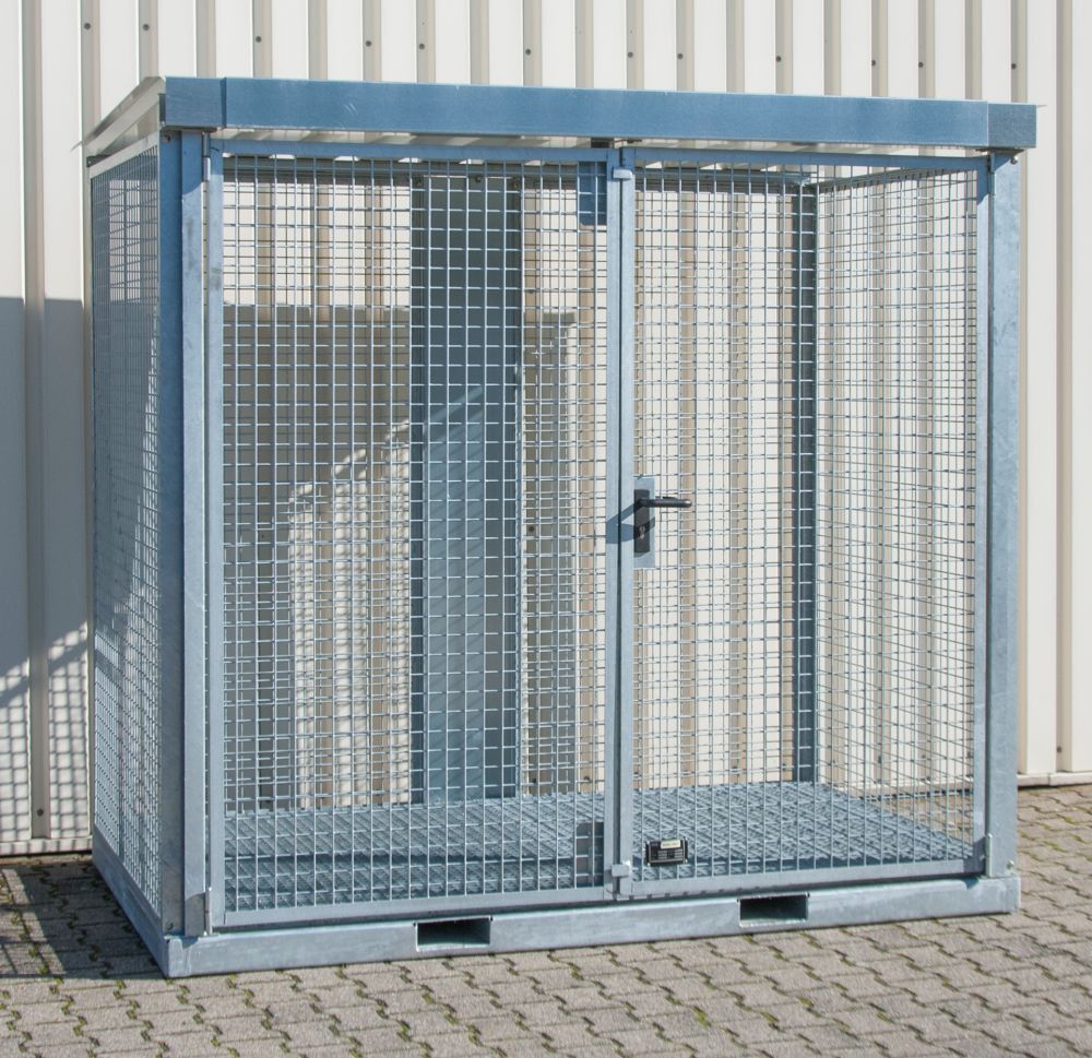 Bauer Gasflaschen Container GFC E G M3 feuerverzinkt Produktbild Bauer Gasflaschen Container GFC E G M3 feuerverzinkt