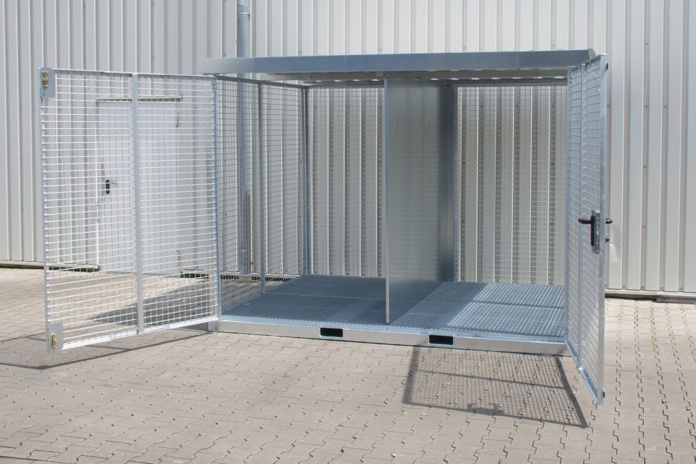 Bauer Gasflaschen Container GFC E G M5 feuerverzinkt Produktbild Bauer Gasflaschen Container GFC E G M5 feuerverzinkt bild 3