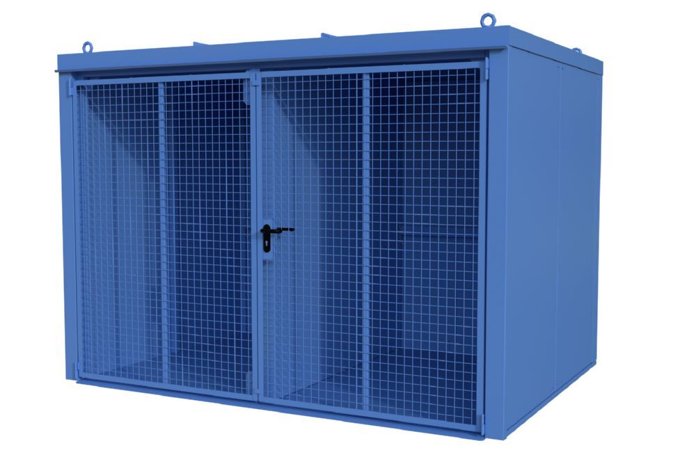 Bauer Gasflaschen Container 3120 x 2295 x 2215 mm GFC-B/W M5 lichtblau Produktbild Bauer Gasflaschen Container 3120 x 2295 x 2215 mm GFC-B/W M5 lichtblau