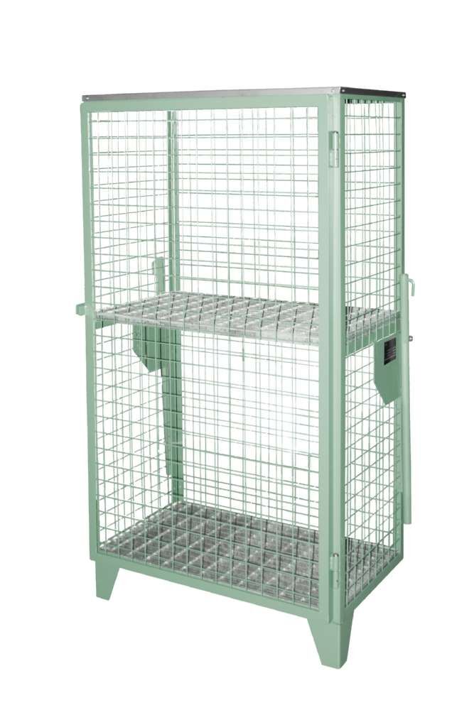 Bauer Gasflaschen Depot GFD R 4 lackiert 915 x 1580 x 500 mm resedagrün Produktbild Bauer Gasflaschen Depot GFD R 4 lackiert 915 x 1580 x 500 mm resedagrün