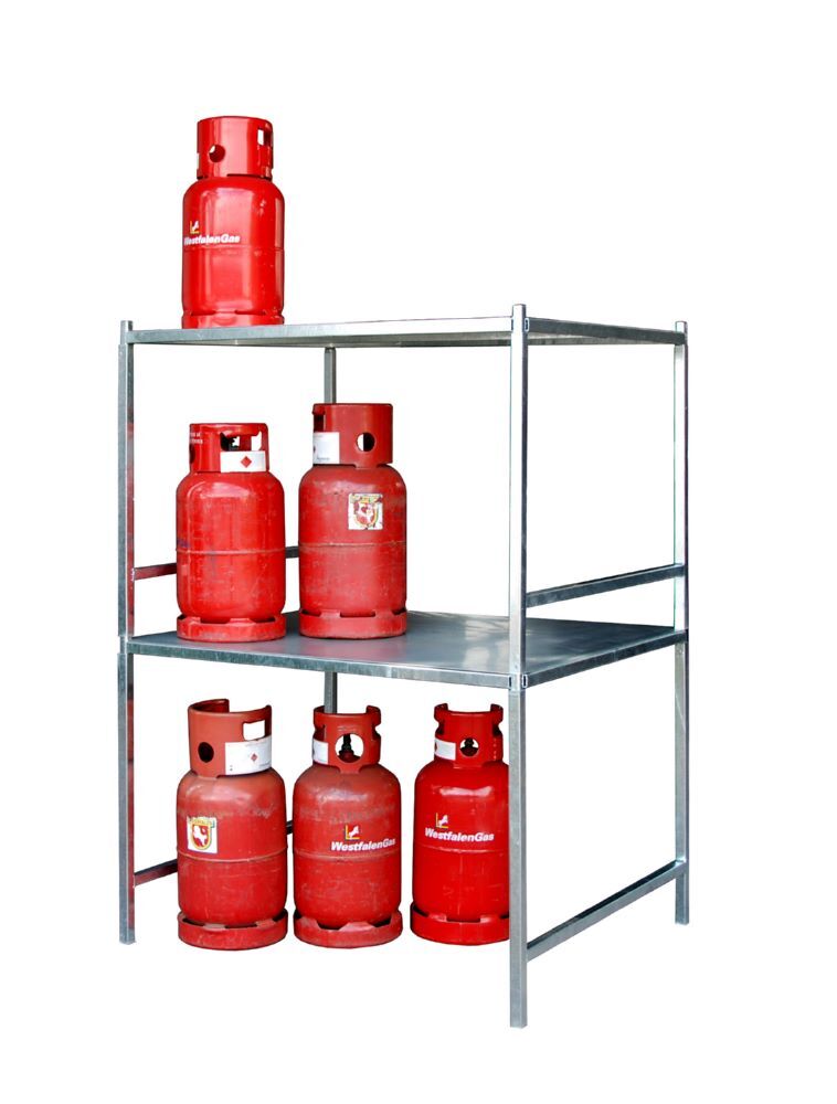 Bauer Gasflaschengestell GFG-2 verzinkt bis 150 kg 1000 x 870 x 850 mm Produktbild Bauer Gasflaschengestell GFG-2 verzinkt bis 150 kg 1000 x 870 x 850 mm bild 2