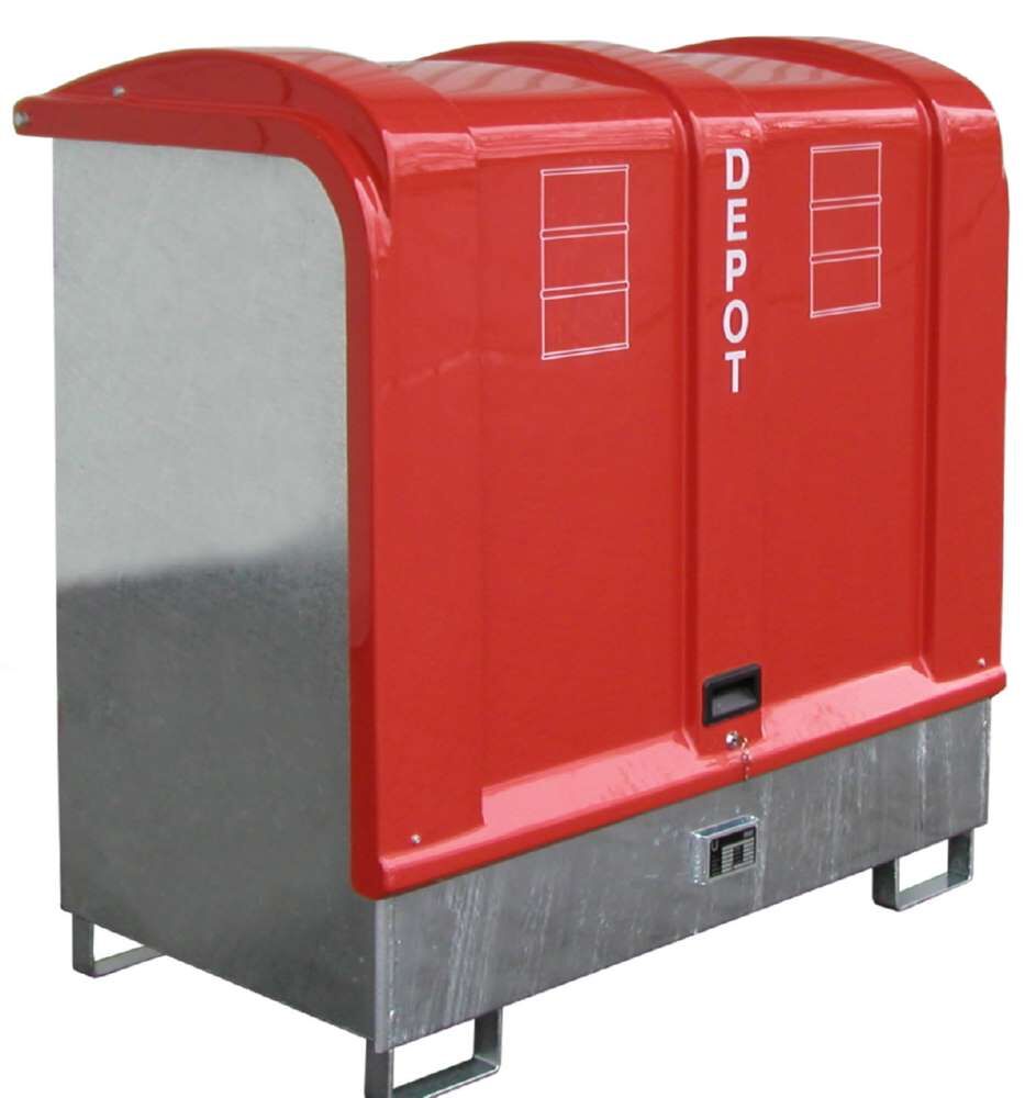 Bauer Gefahrstoff Depot GD B 1460 x 1460 x 830 mm feuerverzinkt Produktbild Bauer Gefahrstoff Depot GD B 1460 x 1460 x 830 mm feuerverzinkt
