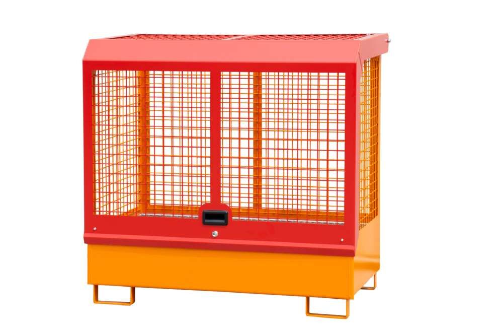 Bauer Gefahrstoff Depot GD C 1430 x 1390 x 820 mm lackiert gelborange Produktbild Bauer Gefahrstoff Depot GD C 1430 x 1390 x 820 mm lackiert gelborange