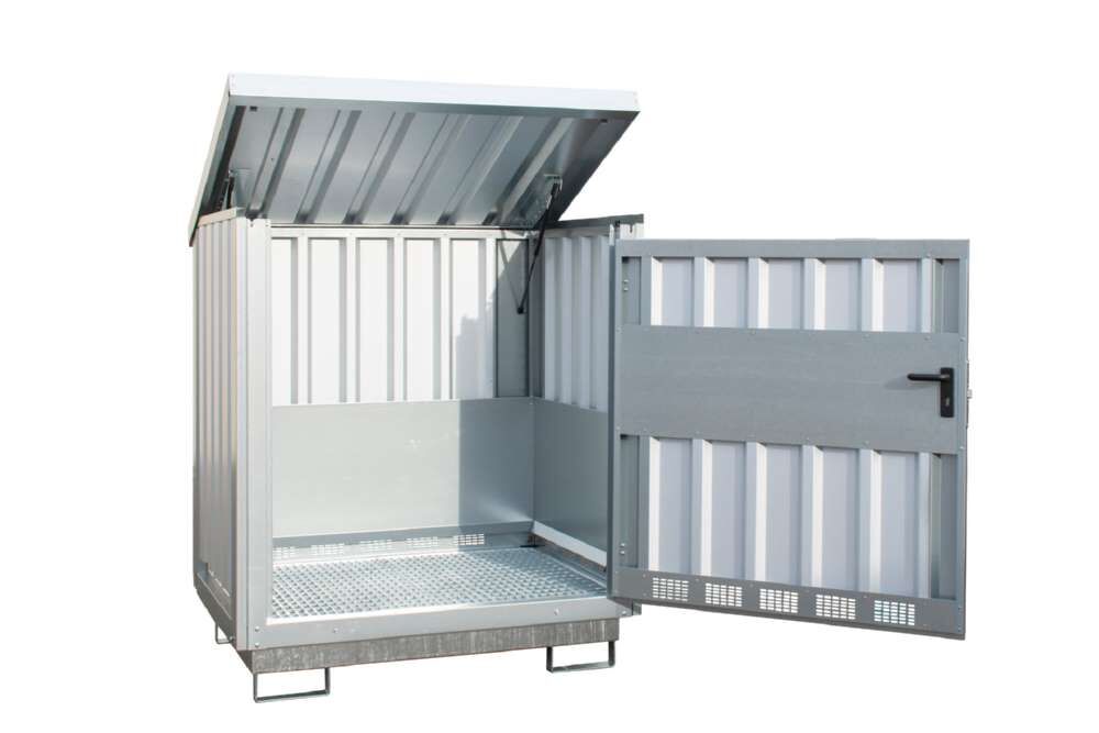 Bauer Gefahrstoff Depot GD E 2 verzinkt 1535 x 1730 x 1290 mm Produktbild Bauer Gefahrstoff Depot GD E 2 verzinkt 1535 x 1730 x 1290 mm bild 2