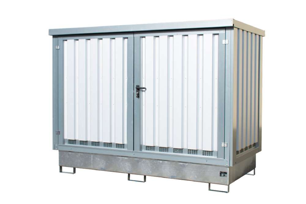 Bauer Gefahrstoff Depot GD E IBC 2 verzinkt 2835 x 2180 x 1590 mm Produktbild Bauer Gefahrstoff Depot GD E IBC 2 verzinkt 2835 x 2180 x 1590 mm