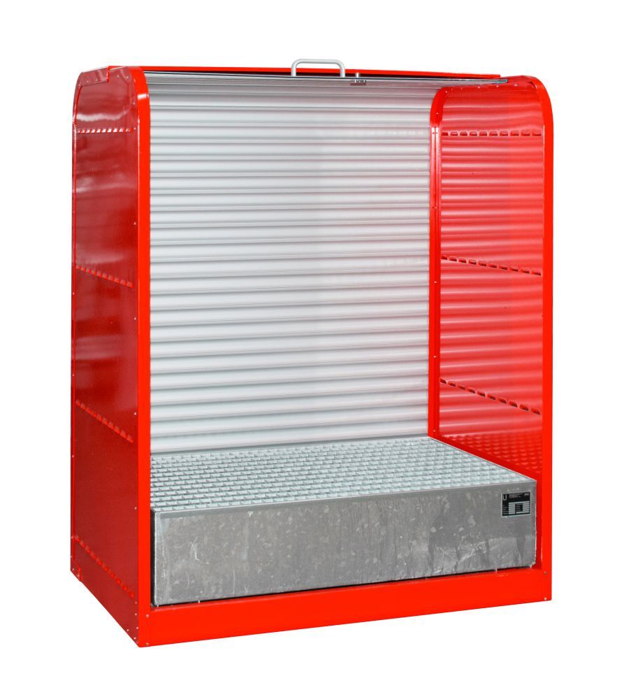 Bauer Gefahrstoff Rollladenschrank RSG 1 lackiert Feuerrot Produktbild Bauer Gefahrstoff Rollladenschrank RSG 1 lackiert Feuerrot bild 2