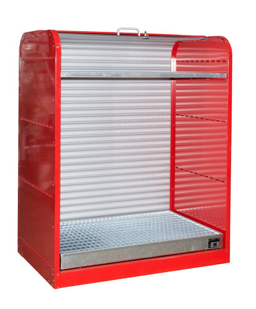 Bauer Gefahrstoff Rollladenschrank RSG 2 lackiert Feuerrot Produktbild Bauer Gefahrstoff Rollladenschrank RSG 2 lackiert Feuerrot bild 2