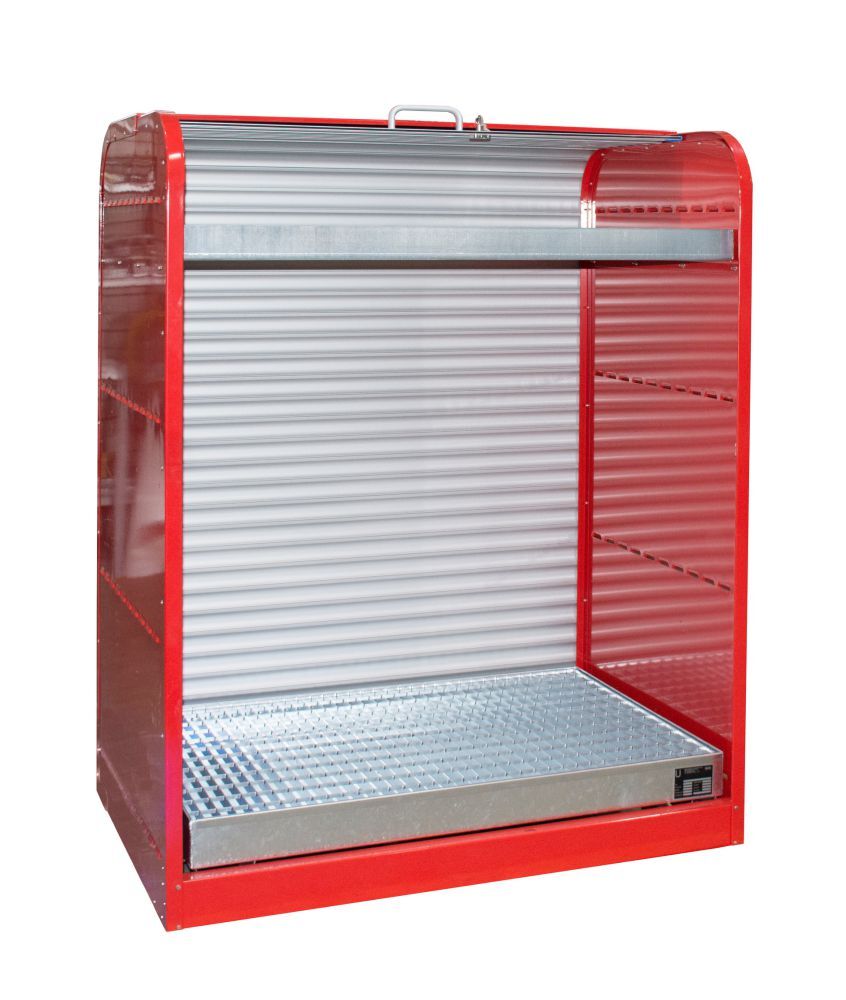 Bauer Gefahrstoff Rollladenschrank RSG 3 lackiert Feuerrot Produktbild Bauer Gefahrstoff Rollladenschrank RSG 3 lackiert Feuerrot bild 2